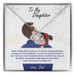 To My Daughter, You_ll Always Be My Baby Girl - Love Knot Necklace